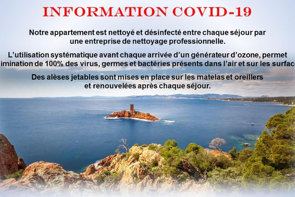 Port-Frejus, Le Paladien, Appartement 2 Pieces Climatise, Terrasse & Parking Bagian luar foto