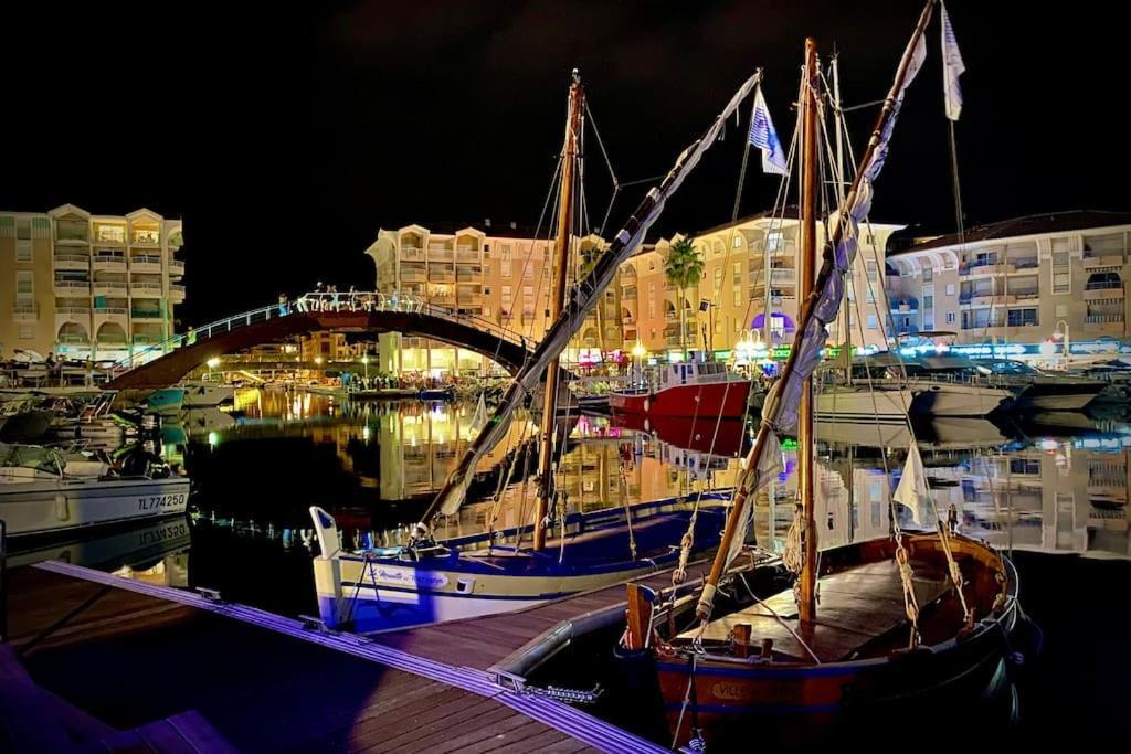 Port-Frejus, Le Paladien, Appartement 2 Pieces Climatise, Terrasse & Parking Bagian luar foto